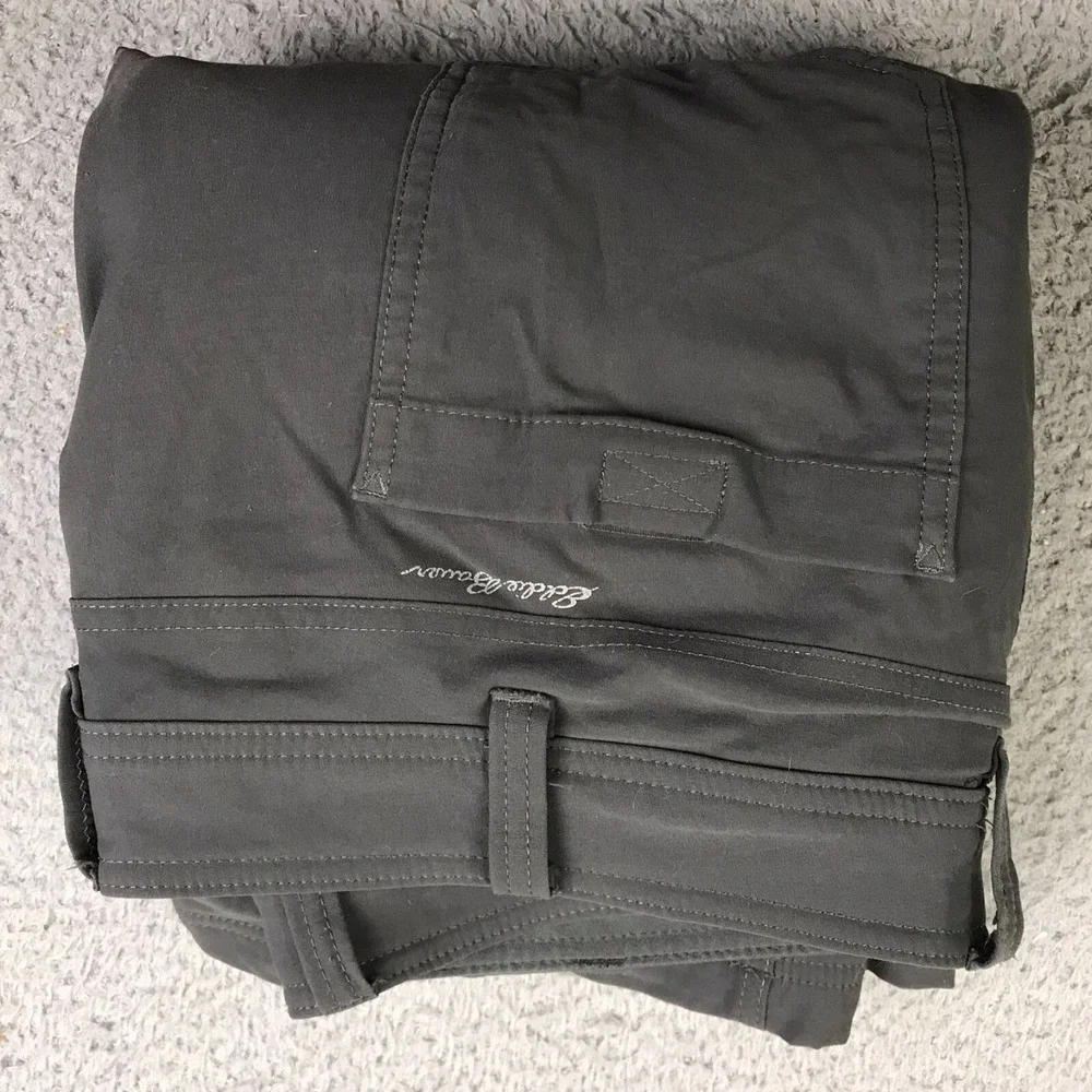 Eddie Bauer First Ascent Guide Pro Pants Mens 36 (38x31) Gray Fleece Lined Cargo